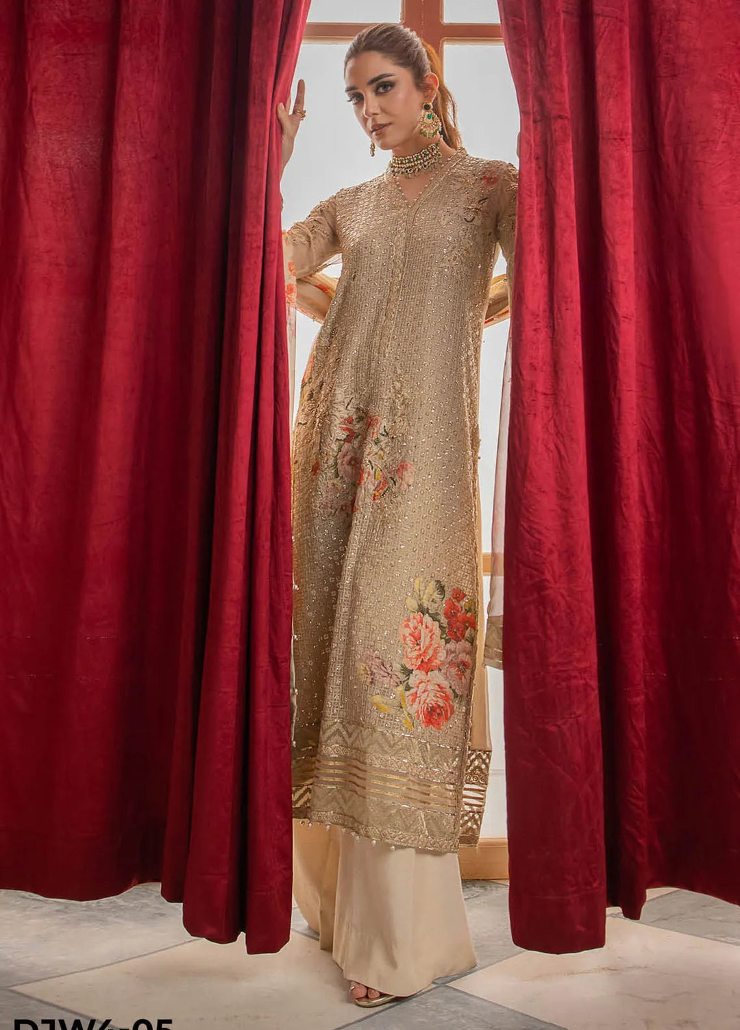 Dastan-e-Jashn by Charizma Embroidered Chiffon Suits Unstitched 3 Piece Suit CRZ24DC DJW4-05 - Formals Collection