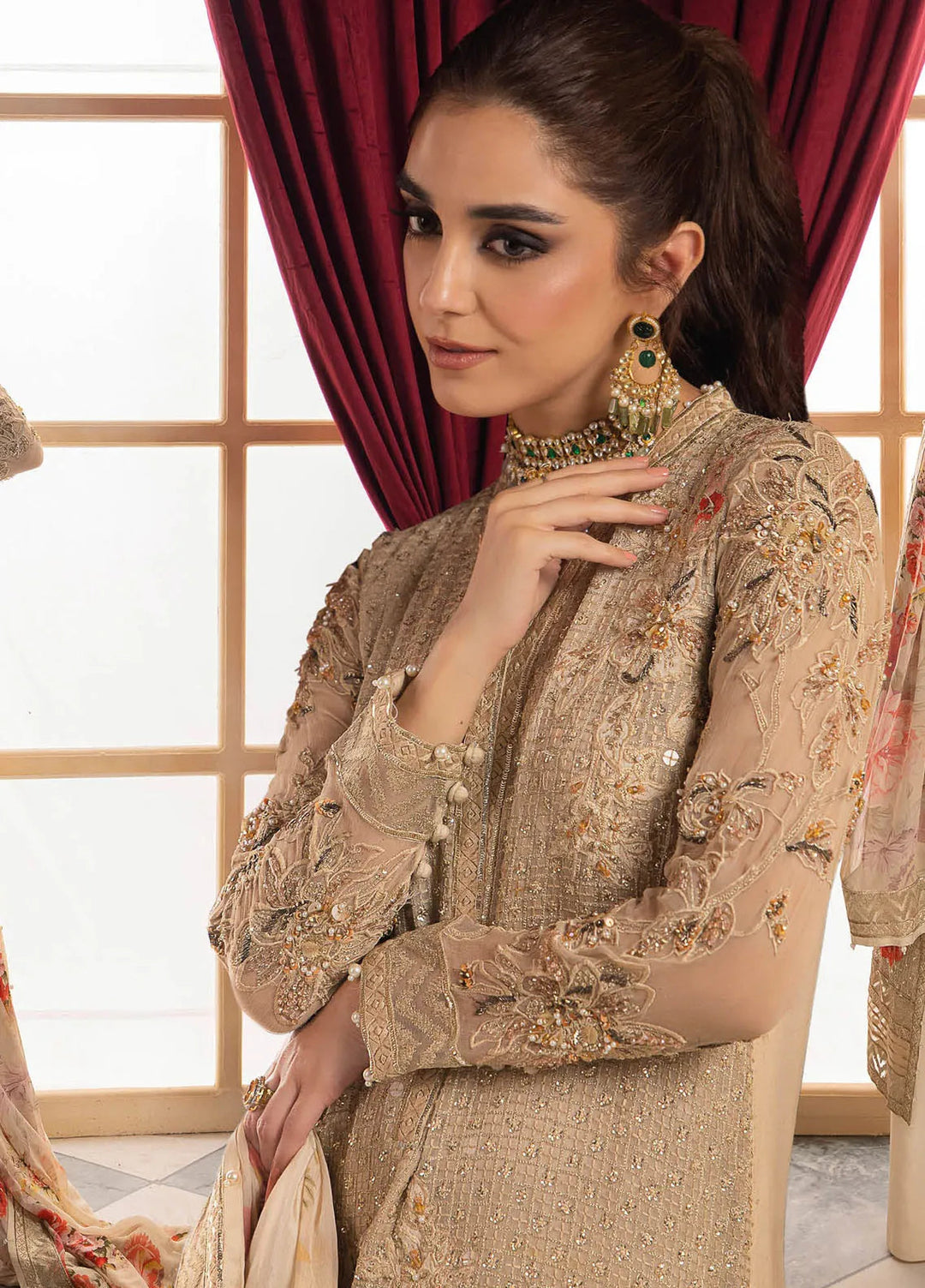 Dastan-e-Jashn by Charizma Embroidered Chiffon Suits Unstitched 3 Piece Suit CRZ24DC DJW4-05 - Formals Collection