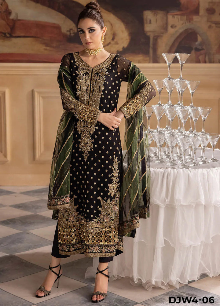 Dastan-e-Jashn by Charizma Embroidered Chiffon Suits Unstitched 3 Piece Suit CRZ24DC DJW4-06 - Formals Collection