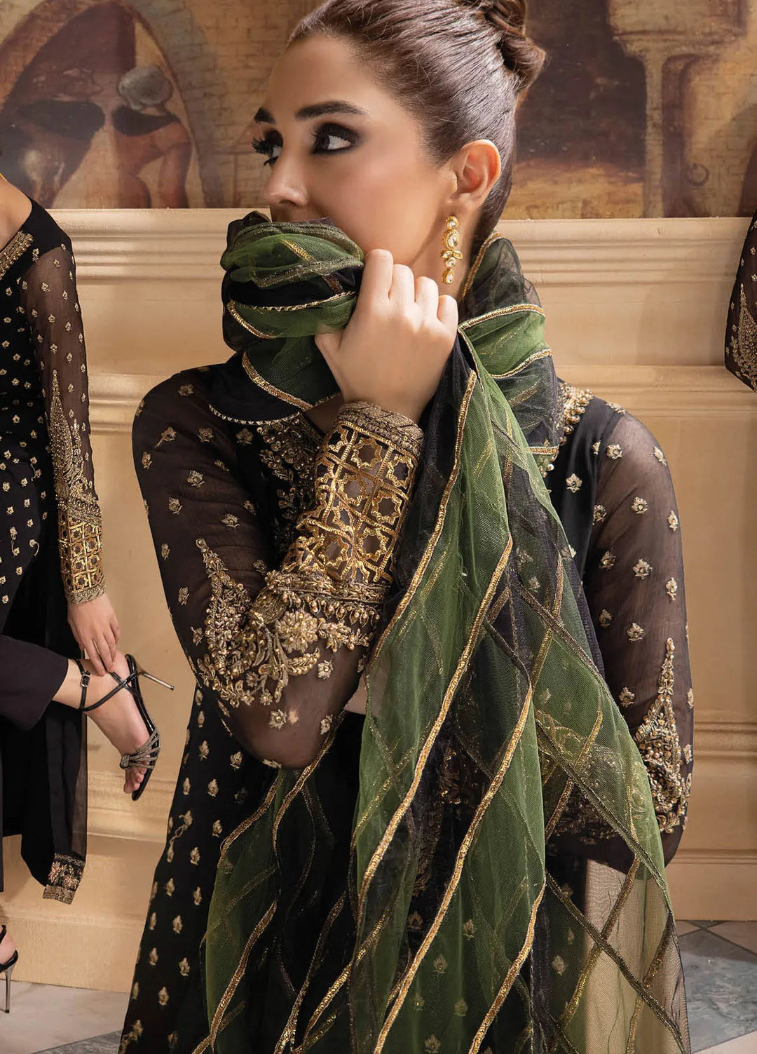 Dastan-e-Jashn by Charizma Embroidered Chiffon Suits Unstitched 3 Piece Suit CRZ24DC DJW4-06 - Formals Collection