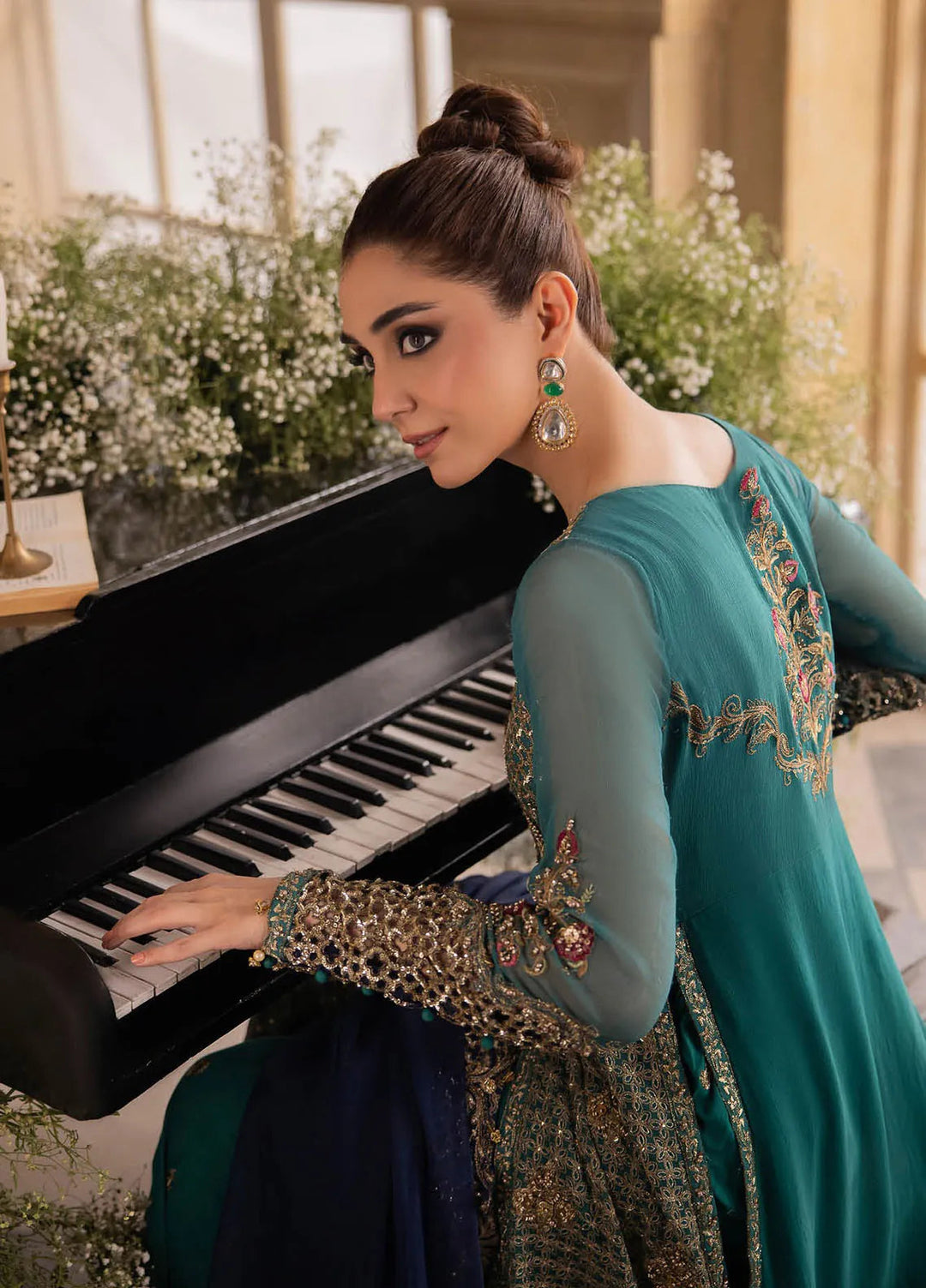 Dastan-e-Jashn by Charizma Embroidered Chiffon Suits Unstitched 3 Piece Suit CRZ24DC DJW4-07 - Formals Collection