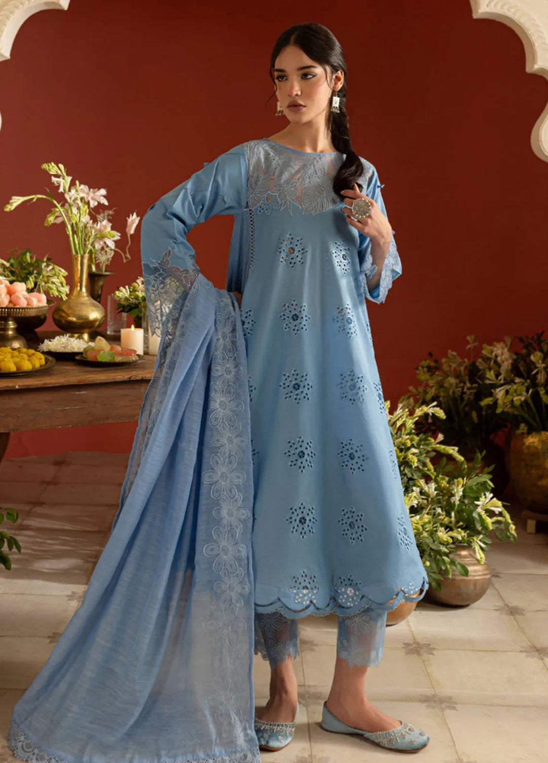 Dastan-e-Noor by Parishay Embroidered Lawn Suit Unstitched 3 Piece PR25DN DSC-10 - Summer Collection