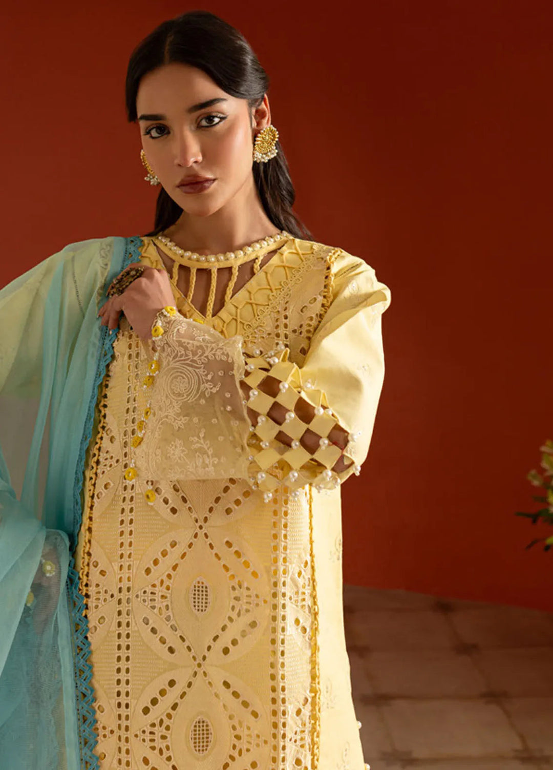 Dastan-e-Noor by Parishay Embroidered Lawn Suit Unstitched 3 Piece PR25DN DSC-11 - Summer Collection