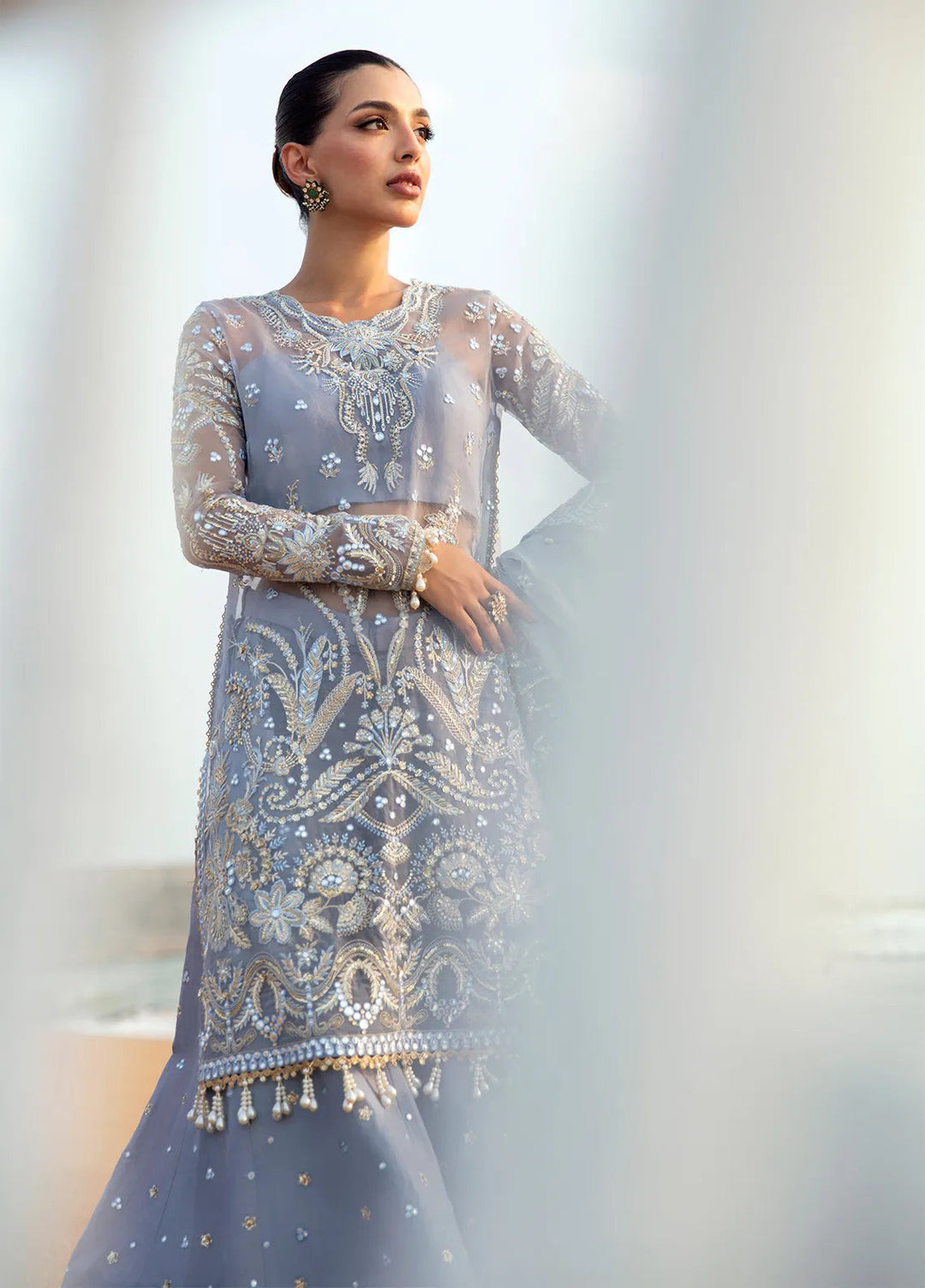 Dastangoi by Afrozeh Embroidered Suits Unstitched 3 Piece AF24DG AWE-01 Nashmia - Formal Collection