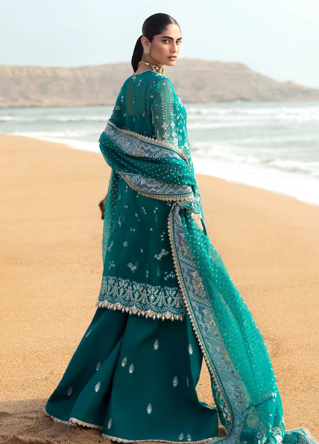 Dastangoi by Afrozeh Embroidered Suits Unstitched 3 Piece AF24DG AWE-02 Firdaus - Formal Collection