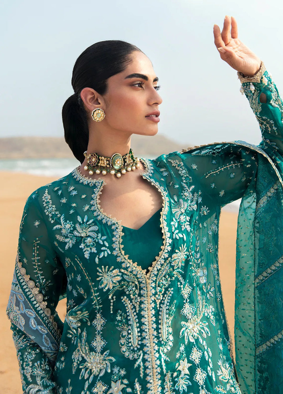 Dastangoi by Afrozeh Embroidered Suits Unstitched 3 Piece AF24DG AWE-02 Firdaus - Formal Collection