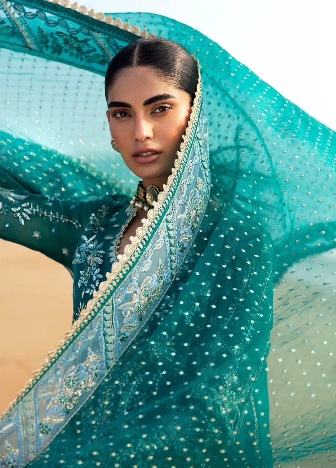 Dastangoi by Afrozeh Embroidered Suits Unstitched 3 Piece AF24DG AWE-02 Firdaus - Formal Collection