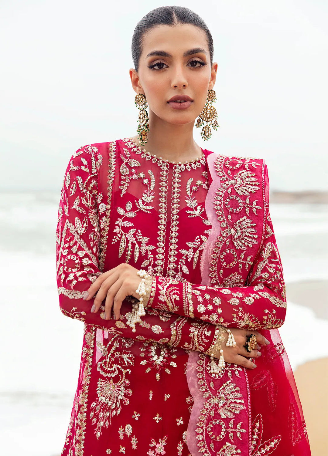 Dastangoi by Afrozeh Embroidered Suits Unstitched 3 Piece AF24DG AWE-04 Nageen - Formal Collection
