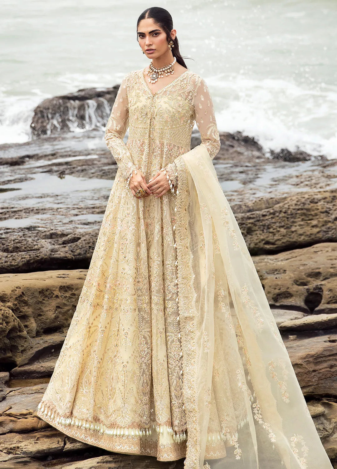 Dastangoi by Afrozeh Embroidered Suits Unstitched 3 Piece AF24DG AWE-06 Aroohi - Formal Collection