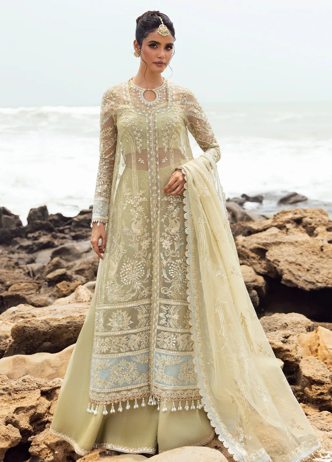 Dastangoi by Afrozeh Embroidered Suits Unstitched 3 Piece AF24DG AWE-09 Leela - Formal Collection