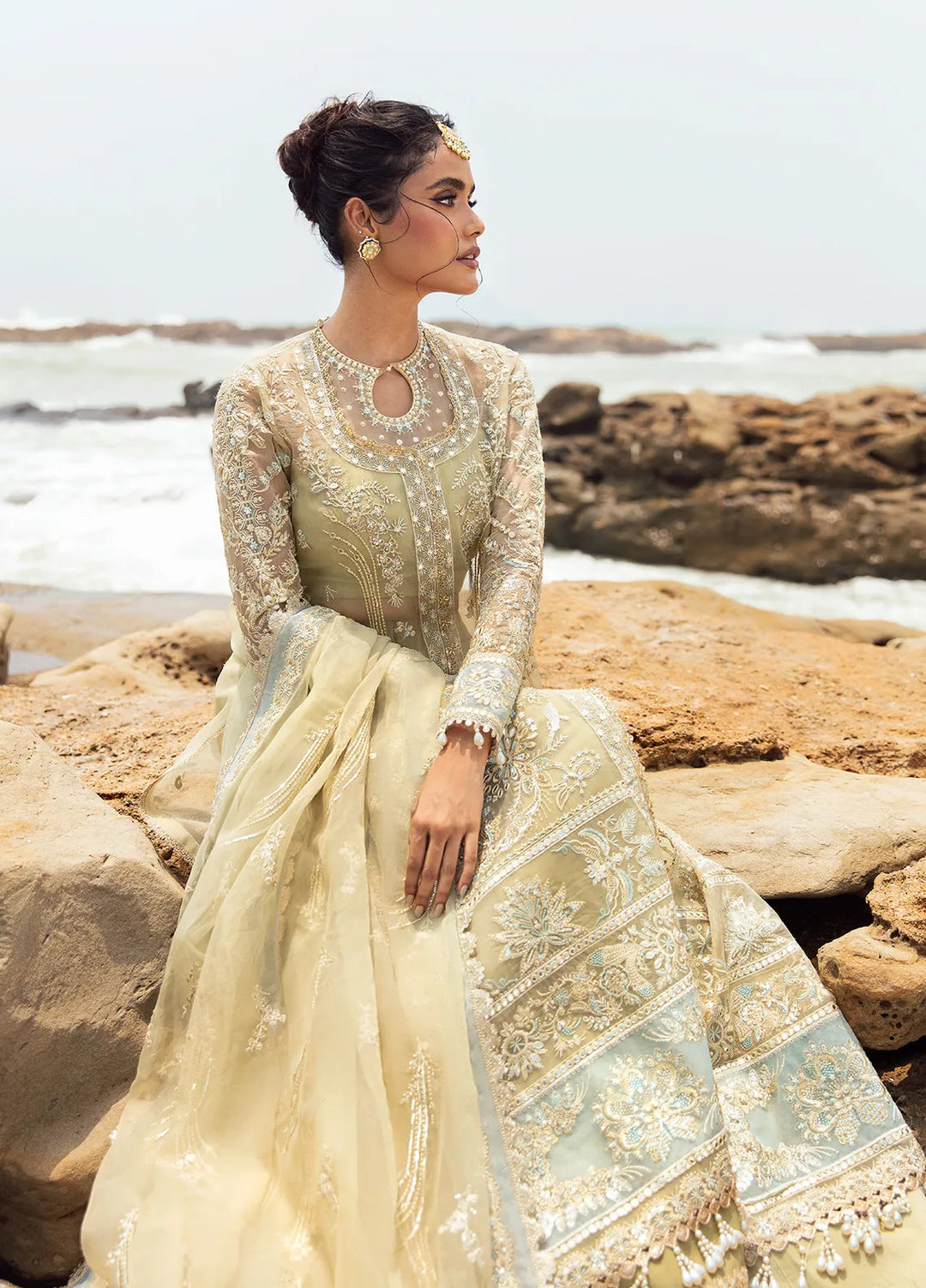Dastangoi by Afrozeh Embroidered Suits Unstitched 3 Piece AF24DG AWE-09 Leela - Formal Collection