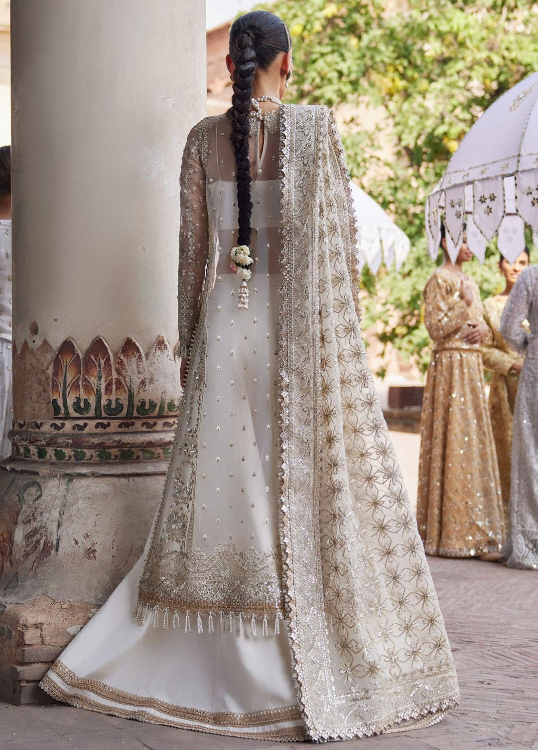 Dastangoi By Afrozeh Embroidered Organza Suits Unstitched 3 Piece AF23DG AWE-23-V1-02 Noori - Wedding Collection