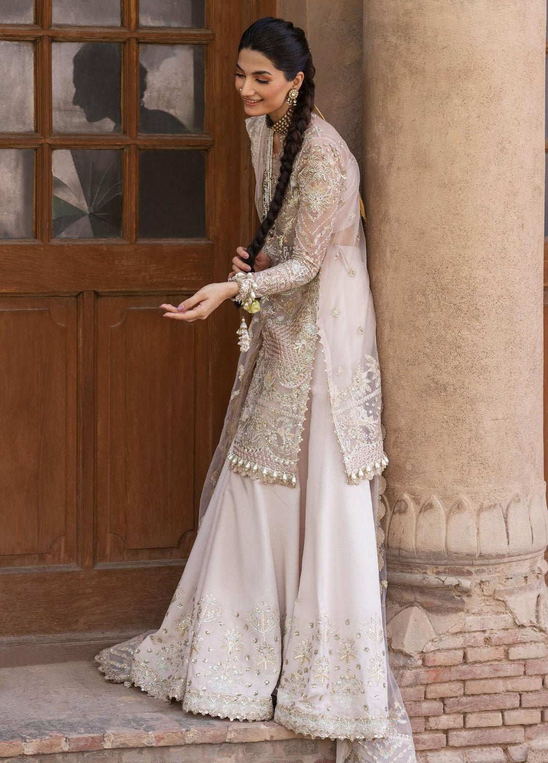 Dastangoi By Afrozeh Embroidered Organza Suits Unstitched 3 Piece AF23DG AWE-23-V1-07 Meharbano - Wedding Collection