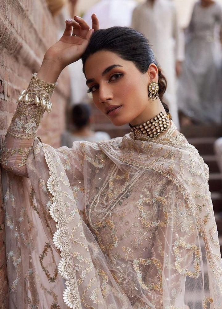 Dastangoi By Afrozeh Embroidered Organza Suits Unstitched 3 Piece AF23DG AWE-23-V1-07 Meharbano - Wedding Collection