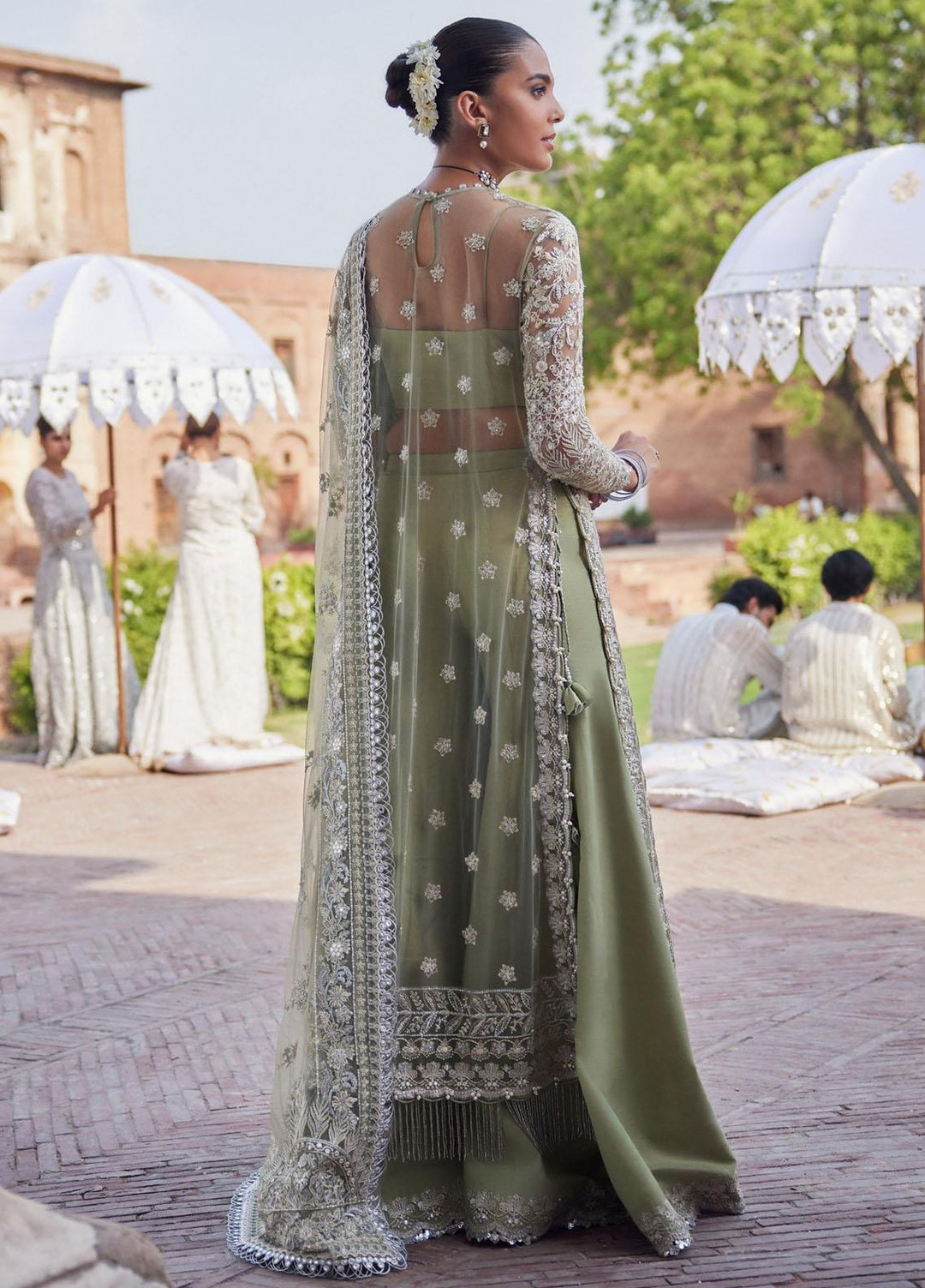 Dastangoi By Afrozeh Embroidered Net Suits Unstitched 3 Piece AF23DG AWE-23-V1-08 Nigar - Wedding Collection