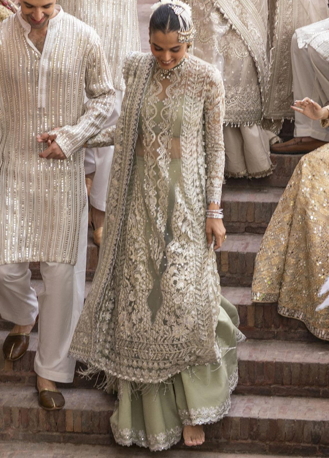 Dastangoi By Afrozeh Embroidered Net Suits Unstitched 3 Piece AF23DG AWE-23-V1-08 Nigar - Wedding Collection