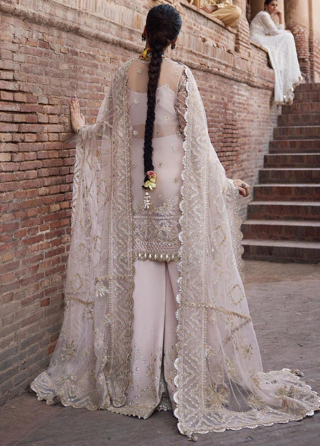 Dastangoi By Afrozeh Embroidered Organza Suits Unstitched 3 Piece AF23DG AWE-23-V1-07 Meharbano - Wedding Collection