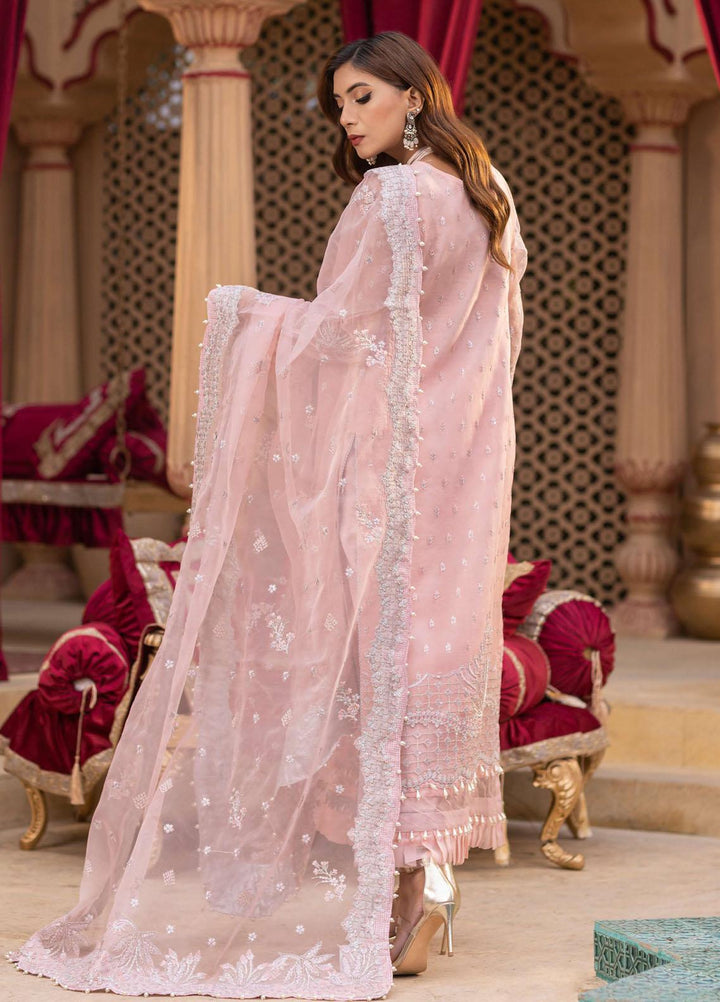 Dastgah By Neeshay Embroidered Organza Suits Unstitched 3 Piece NSH24DG Mehr - Festive Collection