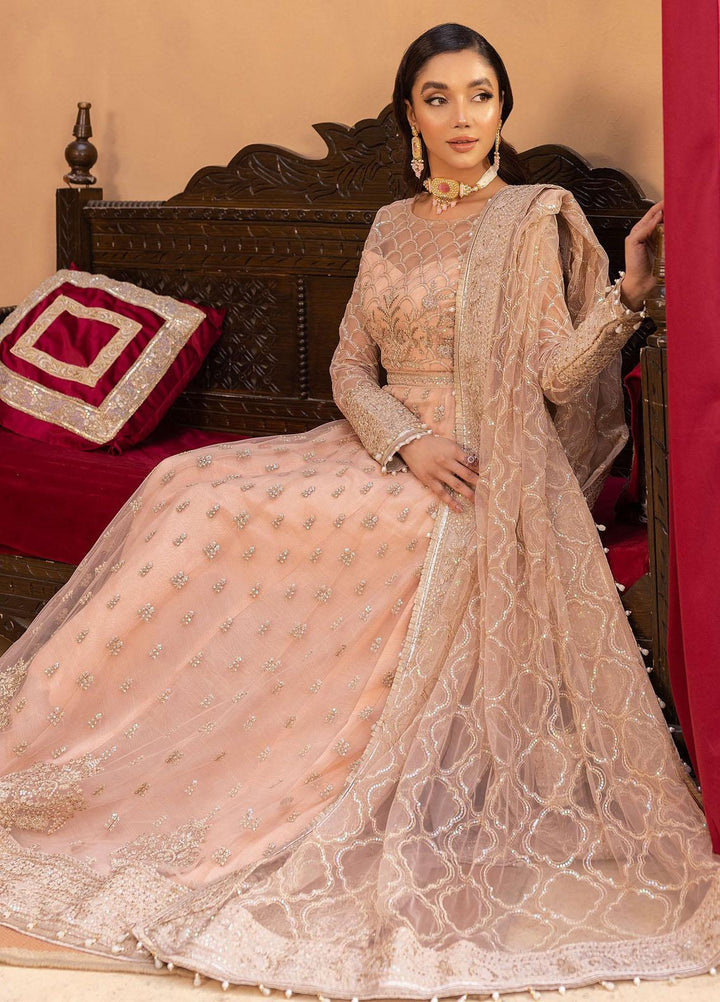 Dastgah By Neeshay Embroidered Net Suits Unstitched 3 Piece NSH24DG Nava - Festive Collection