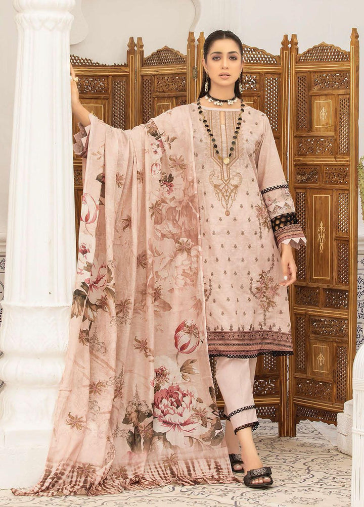 Dastoor By Aalaya Embroidered Lawn Suits Unstitched 3 Piece ALY22DL D-01 - Summer Collection