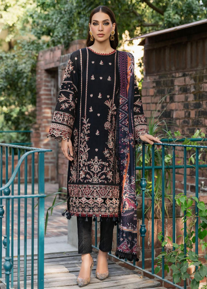 Dastoor By Farasha Embroidered Khaddar Suits Unstitched 3 Piece FSH23D D-04 Khayal - Winter Collection