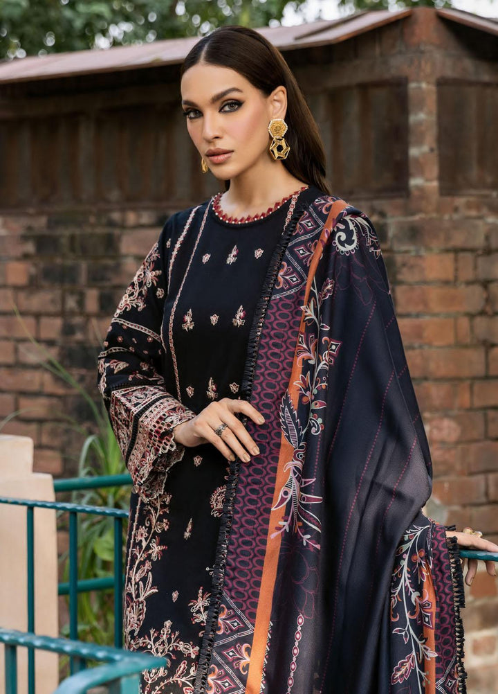 Dastoor By Farasha Embroidered Khaddar Suits Unstitched 3 Piece FSH23D D-04 Khayal - Winter Collection