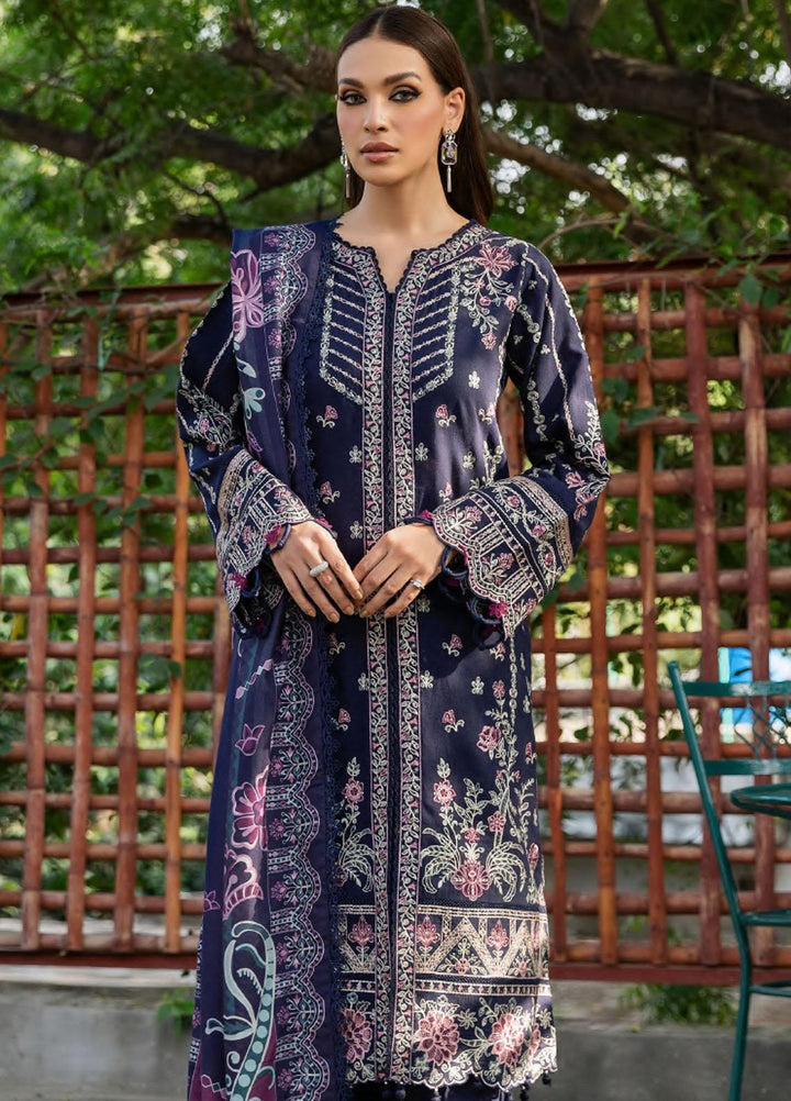 Dastoor By Farasha Embroidered Khaddar Suits Unstitched 3 Piece FSH23D D-08 Arsh - Winter Collection
