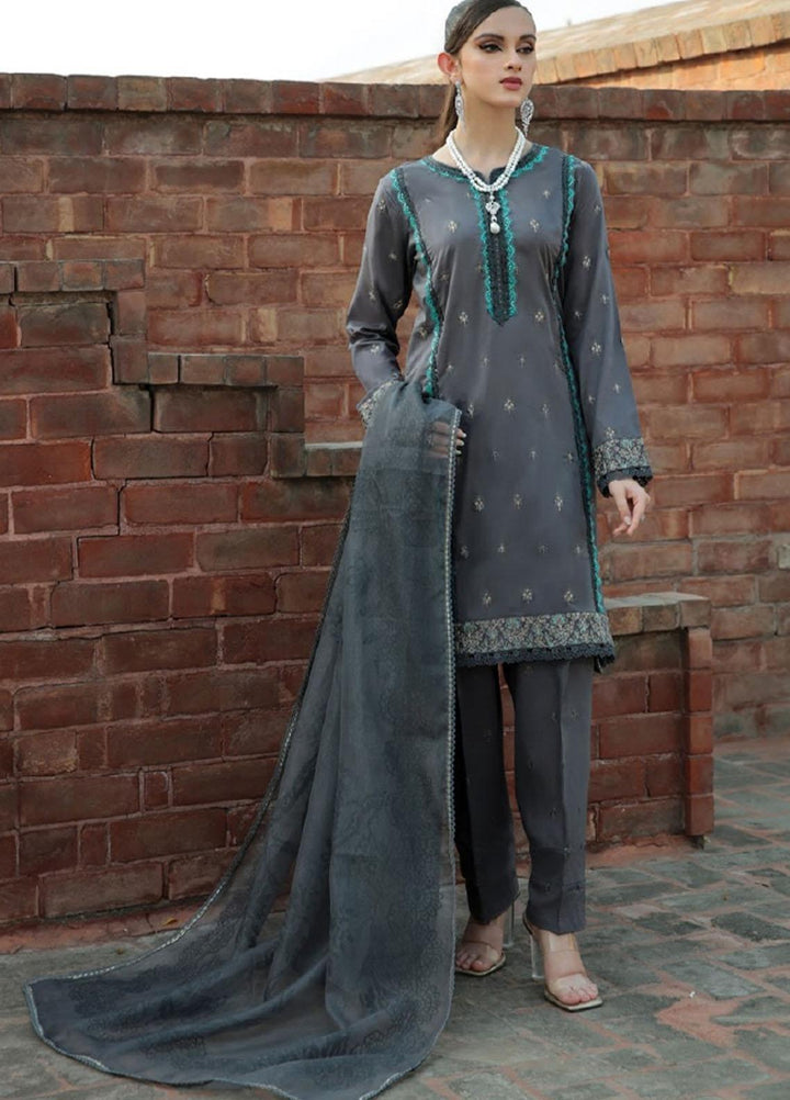 Dastoor by Florent Embroidered Lawn Suits Unstitched 3 Piece DFLFC22 FLD-1A - Summer Collection