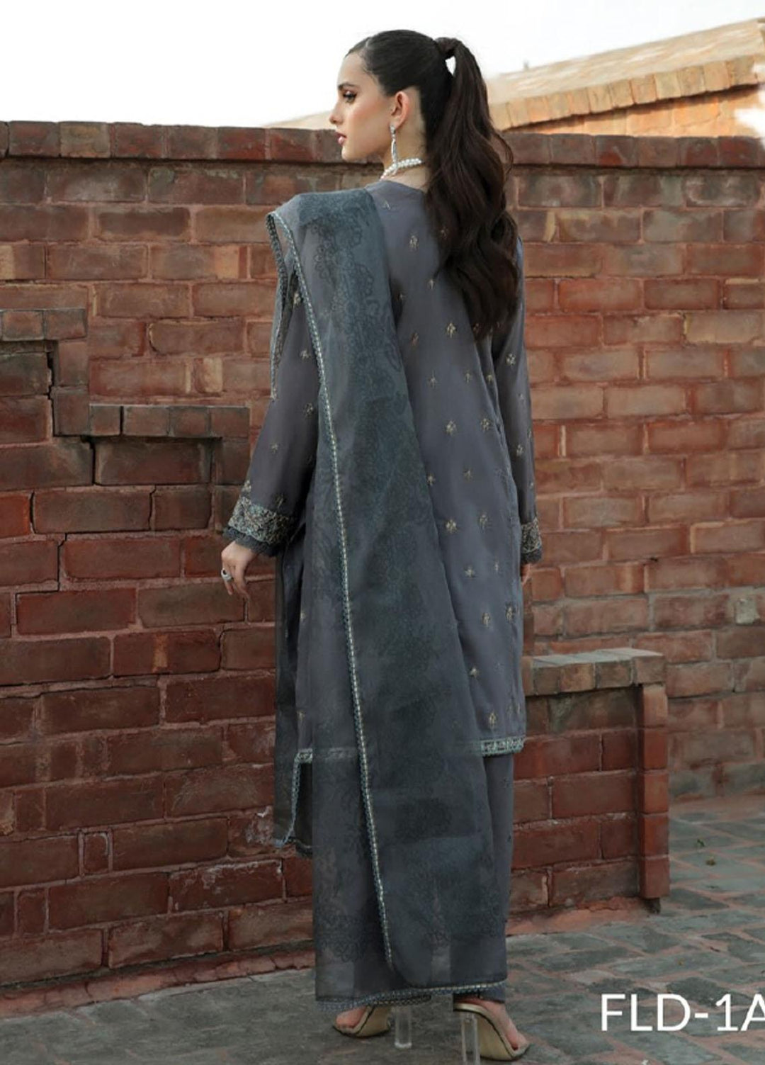 Dastoor by Florent Embroidered Lawn Suits Unstitched 3 Piece DFLFC22 FLD-1A - Summer Collection