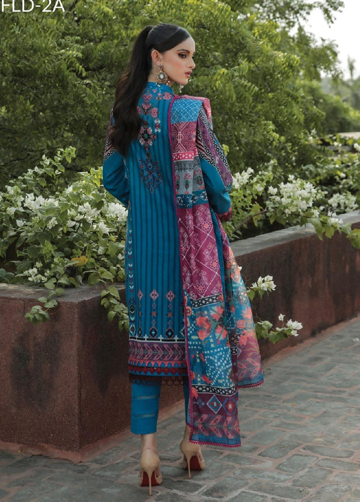 Dastoor by Florent Embroidered Lawn Suits Unstitched 3 Piece DFLFC22 FLD-2A - Summer Collection