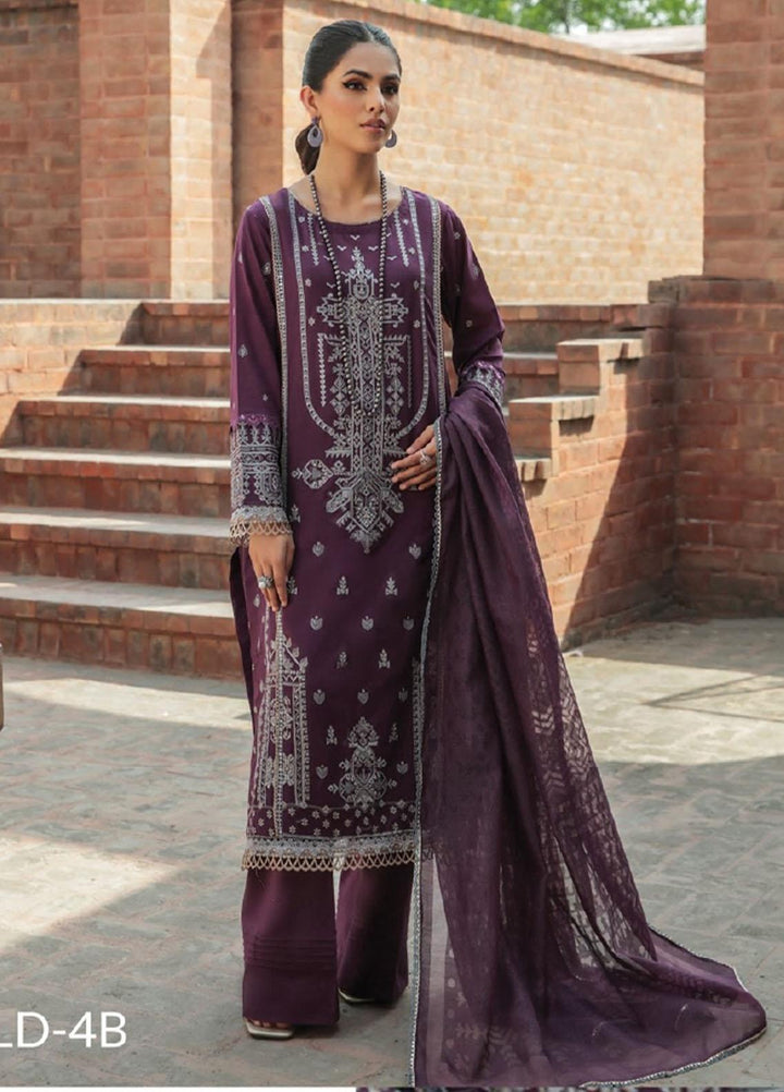 Dastoor by Florent Embroidered Lawn Suits Unstitched 3 Piece DFLFC22 FLD-4B - Summer Collection