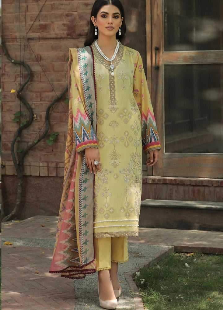Dastoor by Florent Embroidered Lawn Suits Unstitched 3 Piece DFLFC22 FLD-5B - Summer Collection