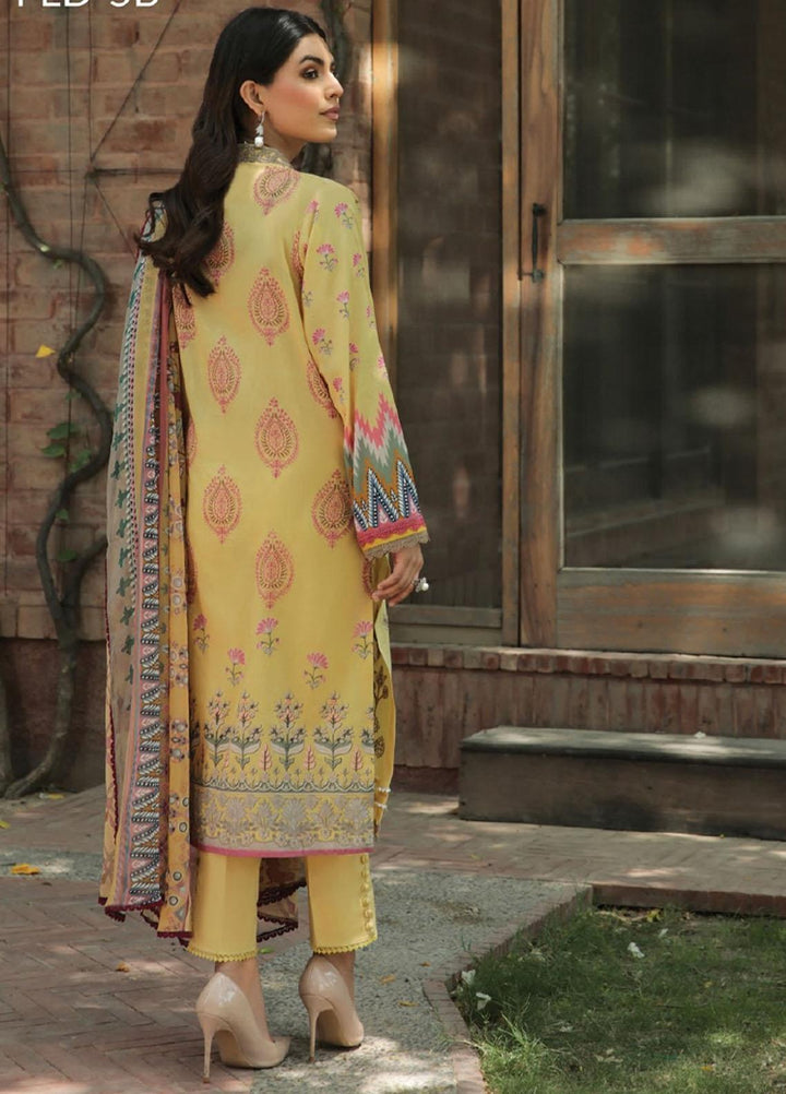 Dastoor by Florent Embroidered Lawn Suits Unstitched 3 Piece DFLFC22 FLD-5B - Summer Collection