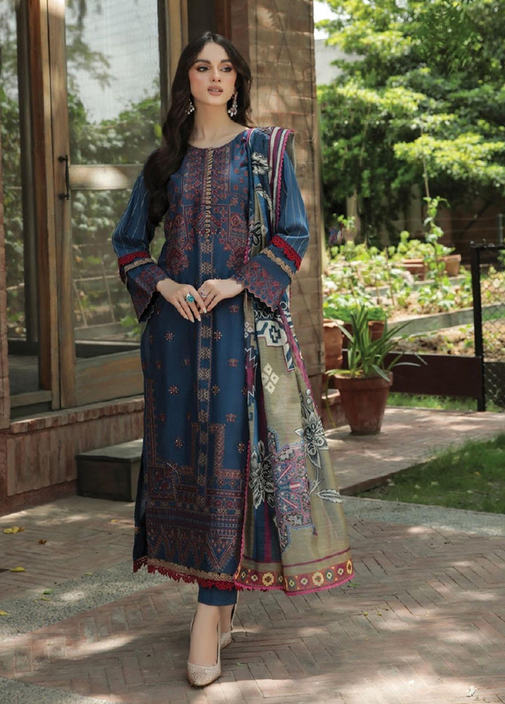 Dastoor by Florent Embroidered Lawn Suits Unstitched 3 Piece DFLFC22 FLD-8A - Summer Collection