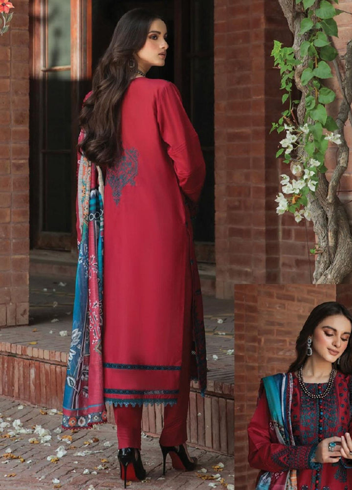 Dastoor by Florent Embroidered Lawn Suits Unstitched 3 Piece DFLFC22 FLD-8B - Summer Collection