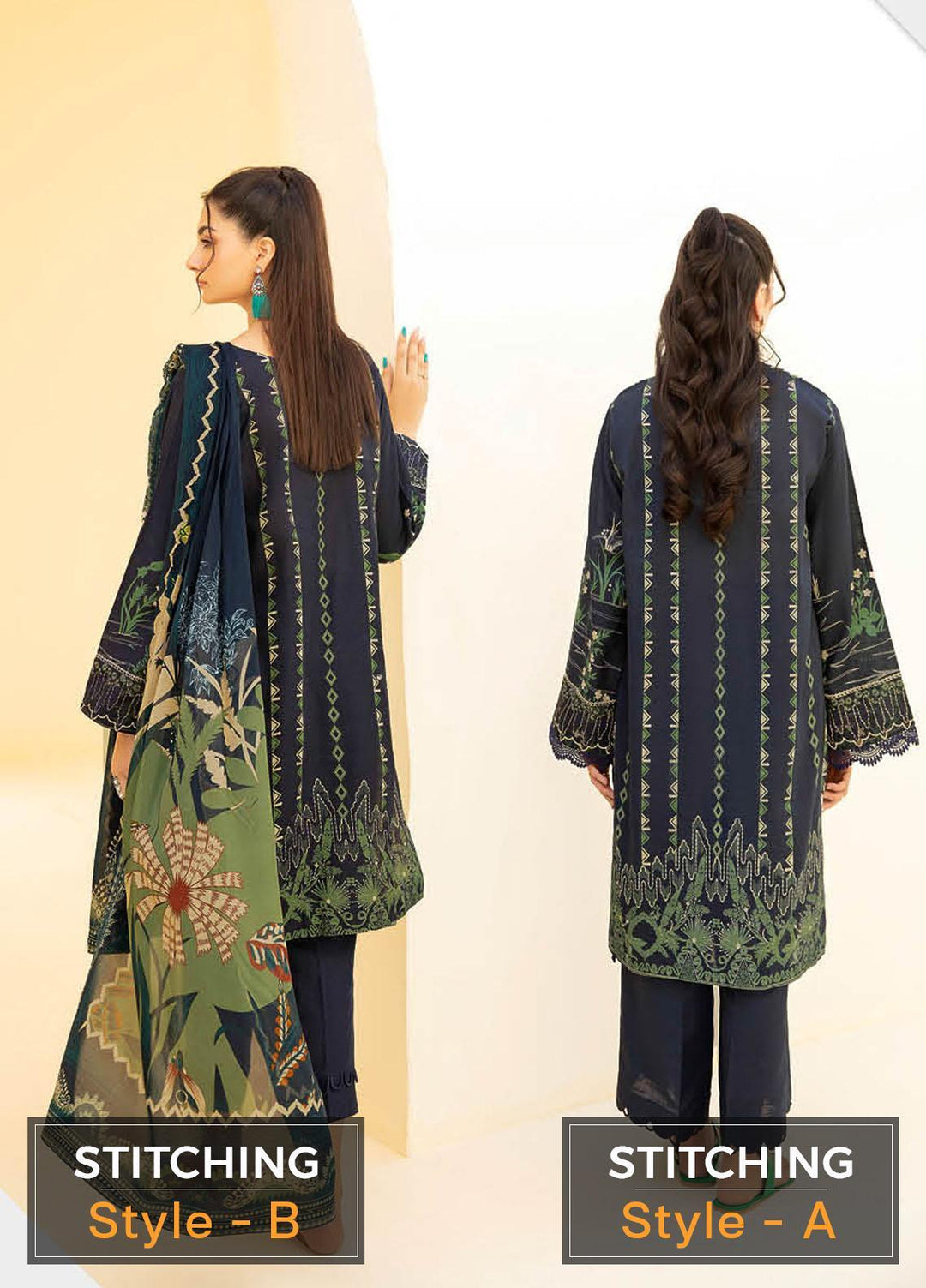 Dastoor by Ramsha Embroidered Khaddar Suits Unstitched 3 Piece RSH22DT-2 E-201 - Winter Collection