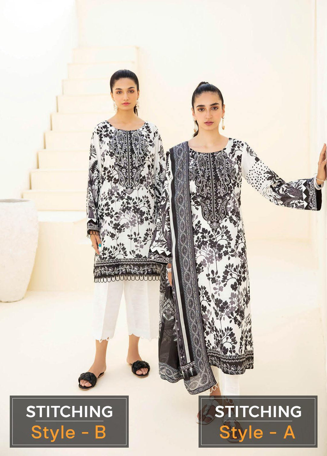 Dastoor by Ramsha Embroidered Khaddar Suits Unstitched 3 Piece RSH22DT-2 E-203 - Winter Collection