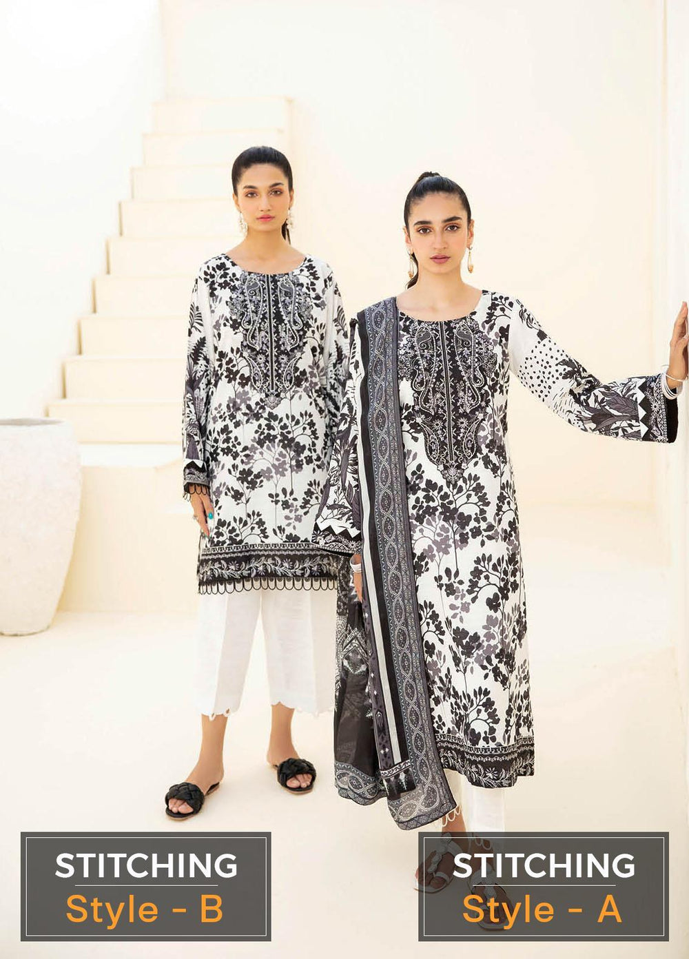 Dastoor by Ramsha Embroidered Khaddar Suits Unstitched 3 Piece RSH22DT-2 E-203 - Winter Collection
