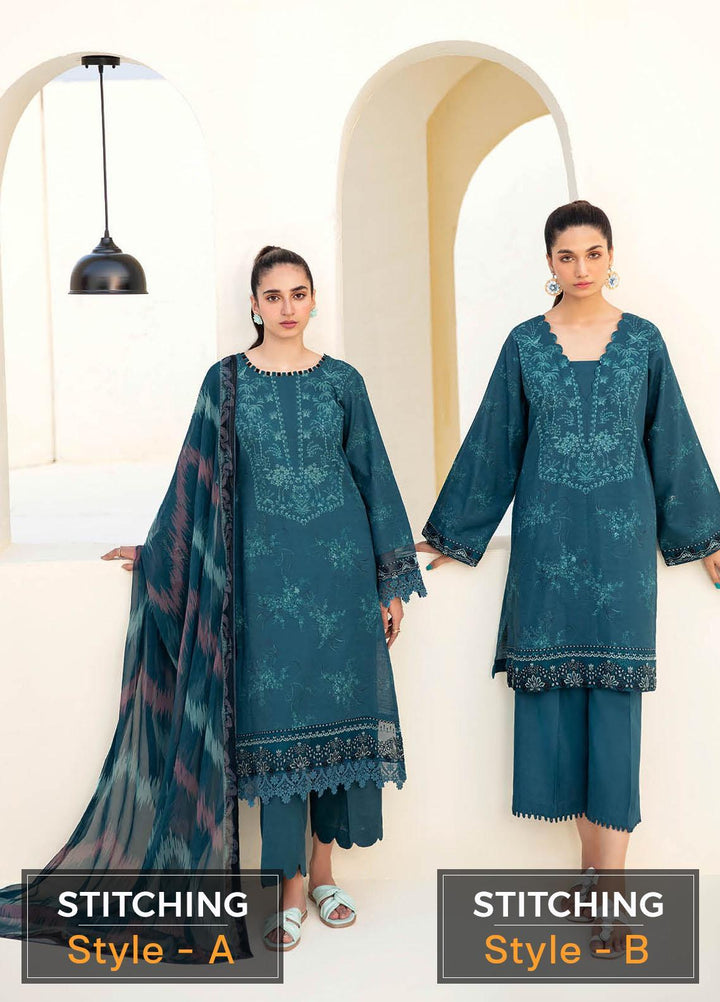 Dastoor by Ramsha Embroidered Khaddar Suits Unstitched 3 Piece RSH22DT-2 E-204 - Winter Collection