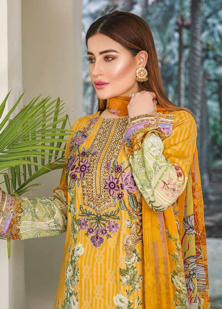 Dastoor by Ramsha Embroidered Lawn Suits Unstitched 3 Piece R21DT G-11 BRIGHT TONES - Summer Collection