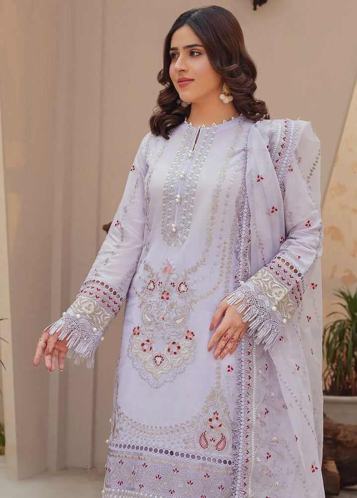 Dastoor By Ricamo Embroidered Lawn Suit Unstitched 3 Piece RIC24D Elara - Summer Collection