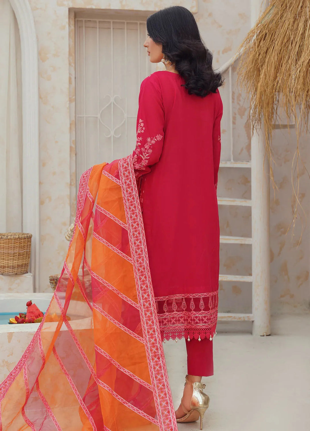 Dastoor By Ricamo Embroidered Lawn Suit Unstitched 3 Piece RIC24D Emery - Summer Collection