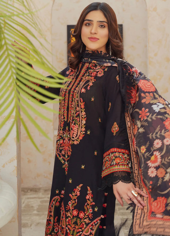 Dastoor By Ricamo Embroidered Lawn Suit Unstitched 3 Piece RIC24D Levana - Summer Collection