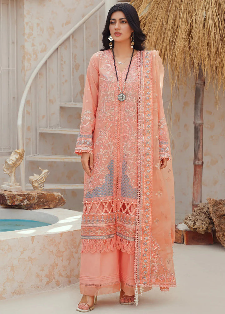 Dastoor By Ricamo Embroidered Lawn Suit Unstitched 3 Piece RIC24D Maah E Rang - Summer Collection