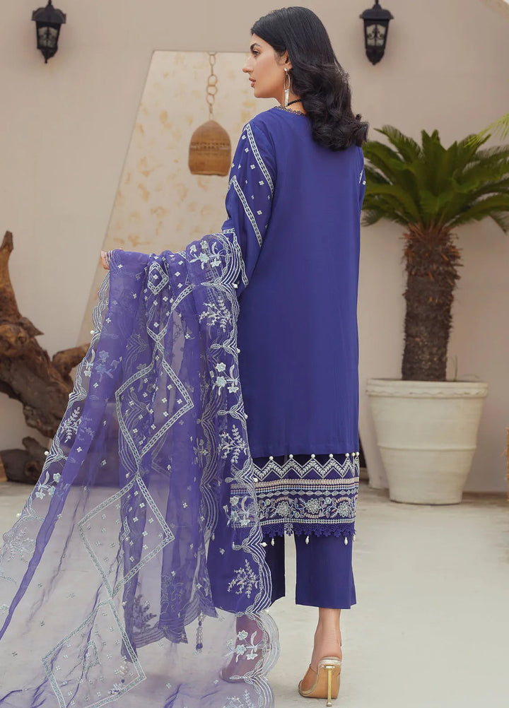 Dastoor By Ricamo Embroidered Lawn Suit Unstitched 3 Piece RIC24D Neel Mohra - Summer Collection