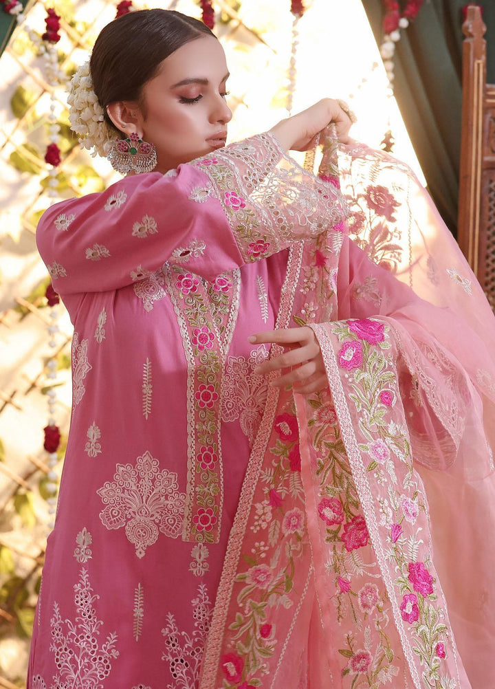 Daud Abbas Embroidered Lawn Suits Unstitched 3 Piece DA22BBE LEC-1006 Zaibaish - Luxury Festive Collection