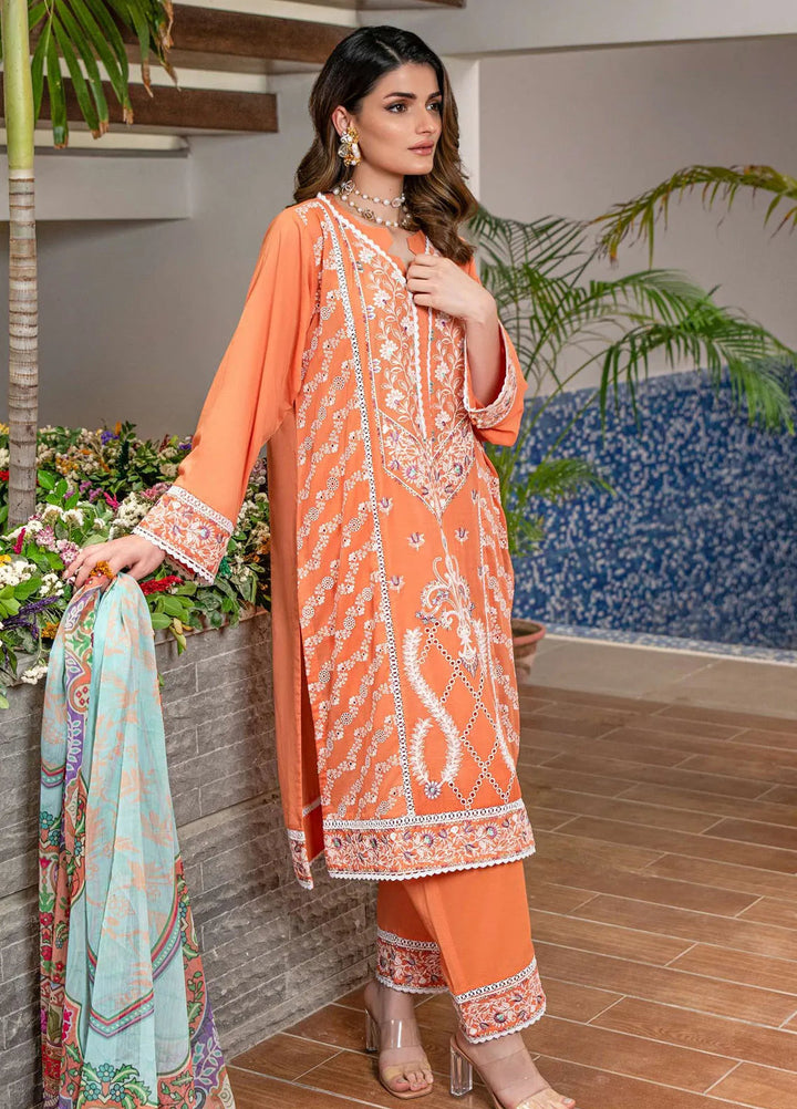 Dayaar E Khuwaab by Addee Embroidered Lawn Suit Unstitched 3 Piece AD24D SM-011 Zamari - Summer Collection