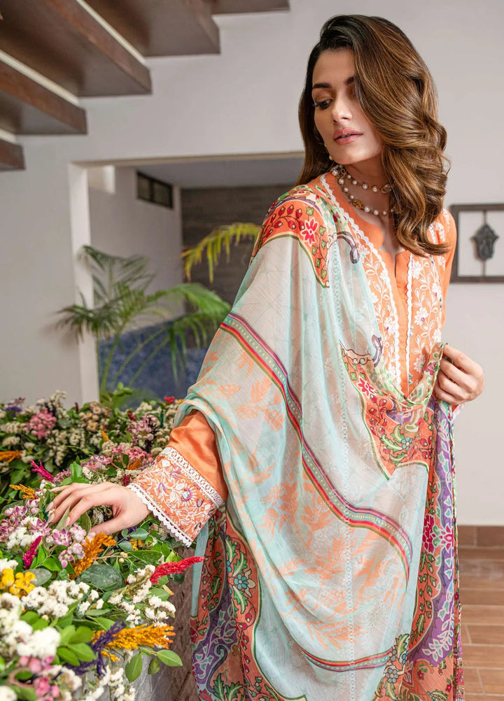 Dayaar E Khuwaab by Addee Embroidered Lawn Suit Unstitched 3 Piece AD24D SM-011 Zamari - Summer Collection