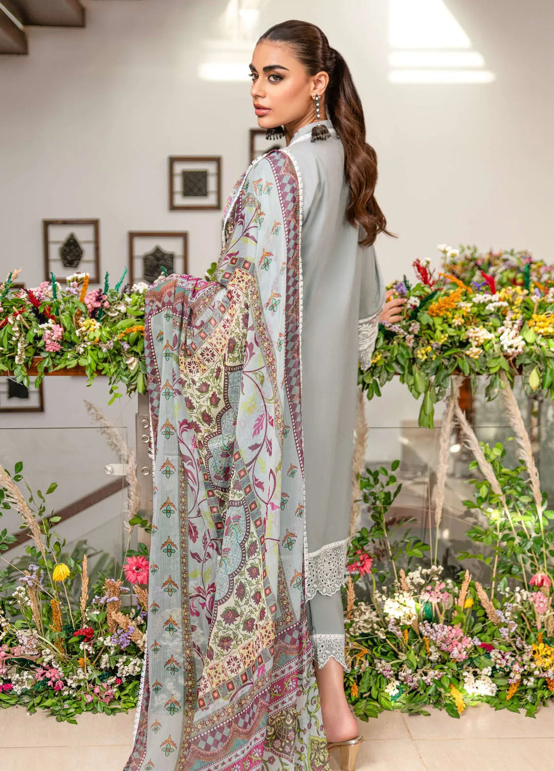 Dayaar E Khuwaab by Addee Embroidered Lawn Suit Unstitched 3 Piece AD24D SM-013 Sabbah - Summer Collection