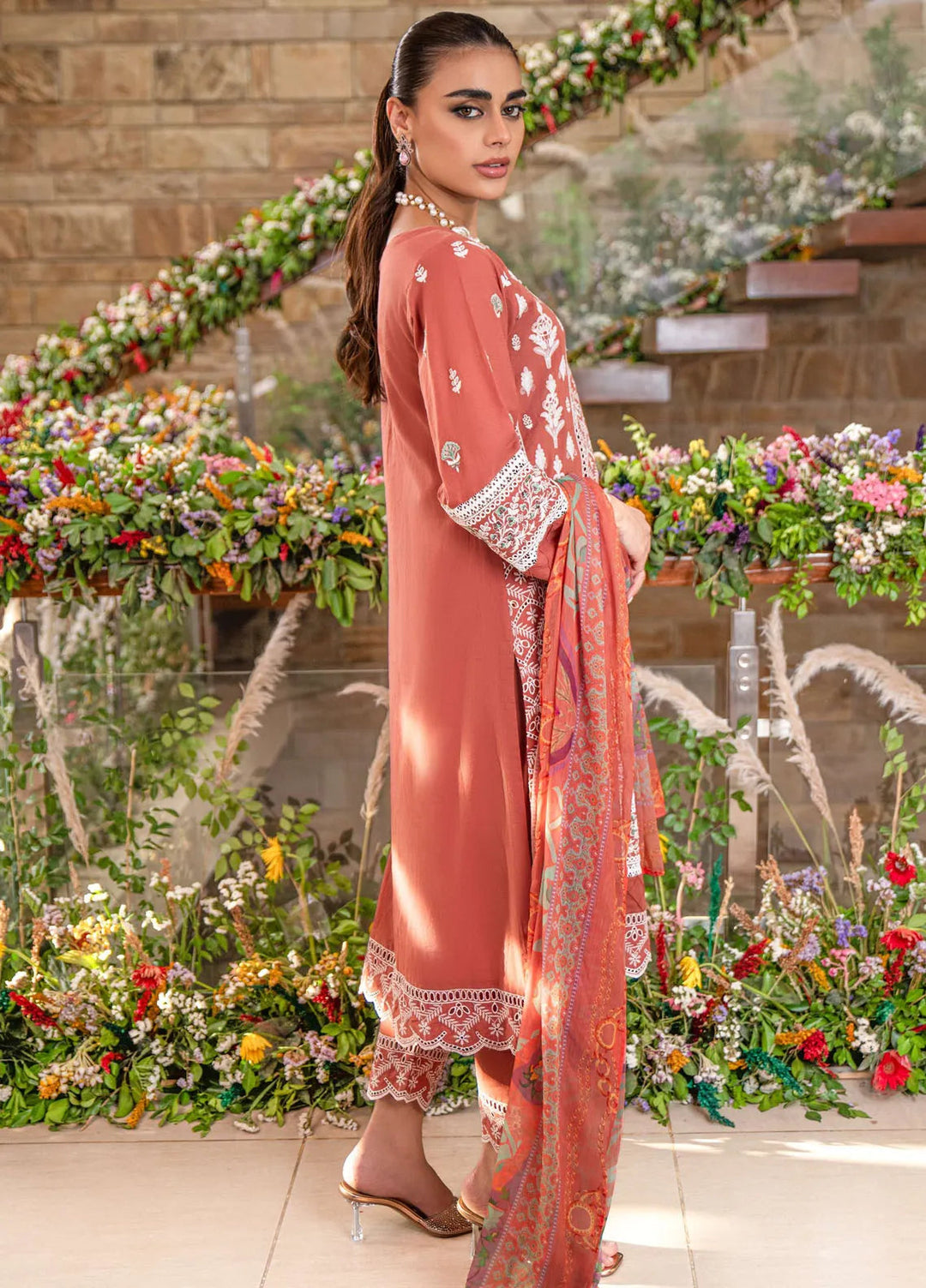 Dayaar E Khuwaab by Addee Embroidered Lawn Suit Unstitched 3 Piece AD24D SM-014 Taabnah - Summer Collection